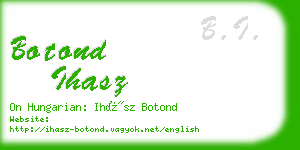 botond ihasz business card